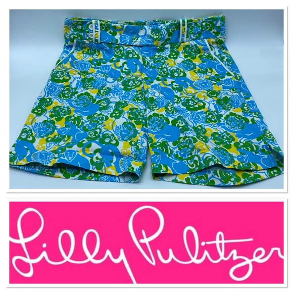 Lilly Pulitzer Pants - Lilly Pulitzer Green and blue shorts
